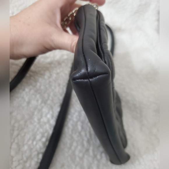 Kate spade quilted crossbody Black Hot Pink interior EUC - Picture 9 of 16